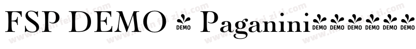 FSP DEMO - Paganini字体转换